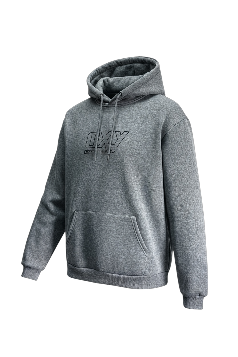 MOLETOM UNISSEX COM CAPUZ OXY